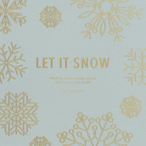 Etched Snowflakes - Invitation by Paperless Post