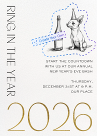 Sharp Corners (Custom Magic Art) - New Year's Eve Invitation by Paperless Post