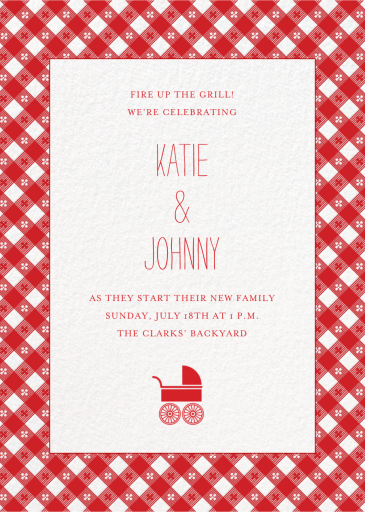 Picnic Table - Baby Shower Invitation by Paperless Post