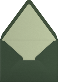 Greenery Wreath Pink Invitation Envelope