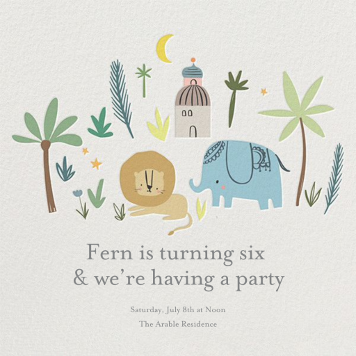 Wild Lands - Birthday Invitation by Little Cube