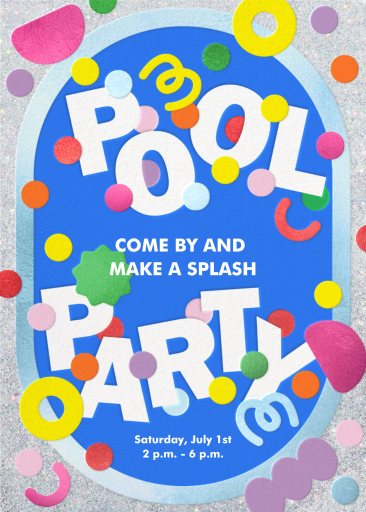 Pool Fun - Pool Party Invitation by Paperless Post