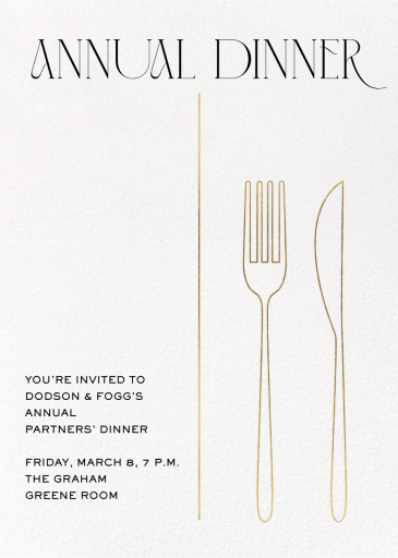 Cutlery - Business Event Invitation by Paperless Post