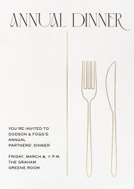 Cutlery - Business Invitation by Paperless Post