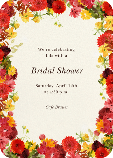 Ambient Blossoms - Bridal Shower Invitation by Felix Doolittle