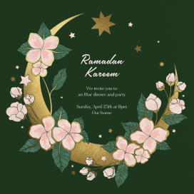 Moon in Bloom by Paperless Post