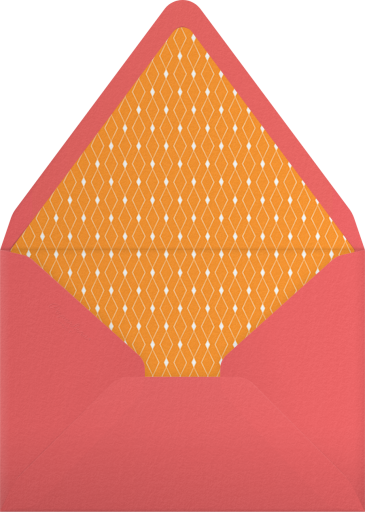 Lantern Strings Pink & Orange Invitation Envelope