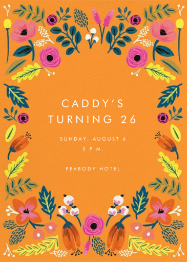 Folk Floral - Birthday Invitation by Rifle Paper Co.