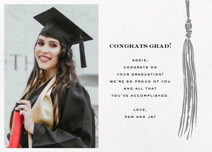 KSNY Tassel (Photo) - Graduation Card by kate spade new york