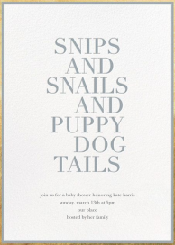 What Babies Are Made Of - Baby Shower Invitation by Sugar Paper