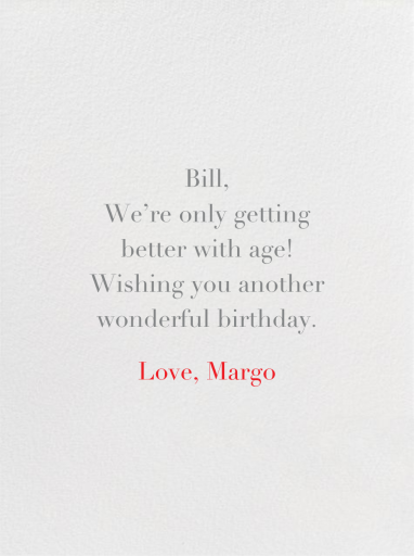 Happy Happy Birthday - Birthday Card by Linda and Harriett - Back