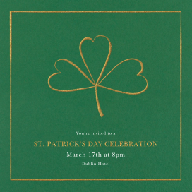 Three-Leaf Clover by Paperless Post