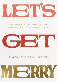Let's Get Merry - Invitation by Paperless Post