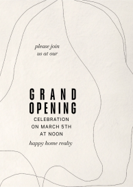 Drifting Lines - Business Event Invitation by Kelly Wearstler