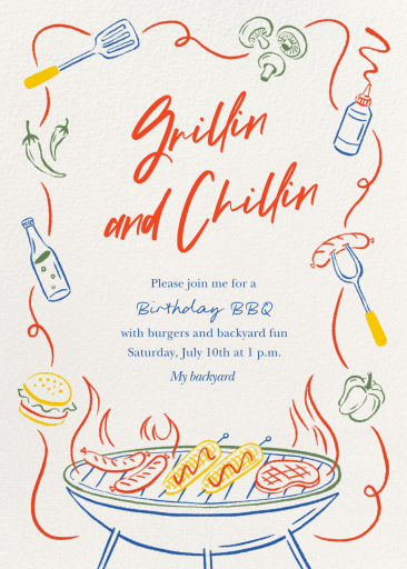 Grillin and Chillin - Birthday Invitation by Paperless Post