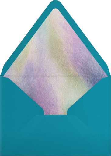Watercolor Unicorn Invitation Envelope