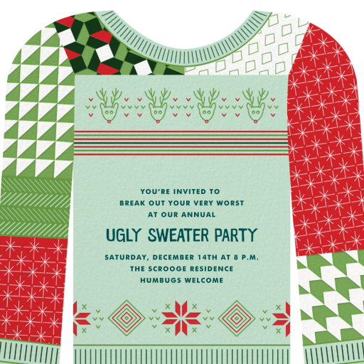 Patchwork Party - Holiday Party Invitation by Paperless Post