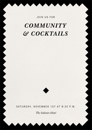 Zig and Zag (Customizable Template) - Corporate Reception Invitation by Paperless Post