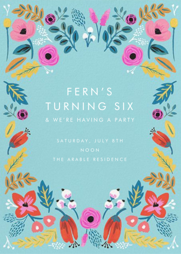 Folk Floral - Birthday Invitation by Rifle Paper Co.