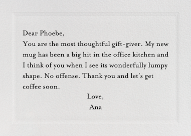 Triple Inner Bevel - Thank You Card by Paperless Post