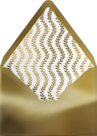 Gold Leaves - Paperless Post Envelope