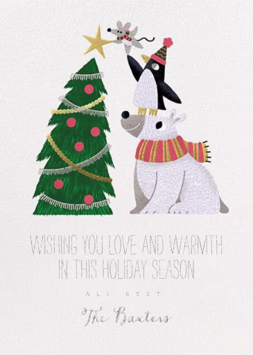 Teamwork - Holiday Card by Paperless Post