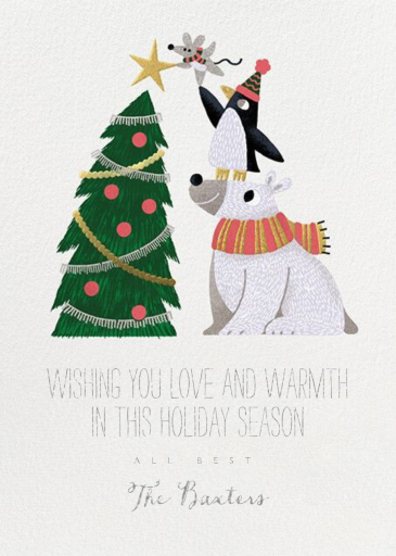 Teamwork - Holiday Card by Paperless Post