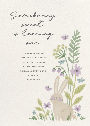 Somebunny Sweet - Greeting Card by Paperless Post