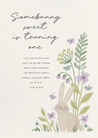 Somebunny Sweet - Birthday Invitation by Paperless Post