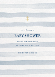 Light Stripes - Baby Shower Invitation by Sugar Paper
