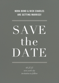 Typographic II - Save the Date - Save the Date by kate spade new york