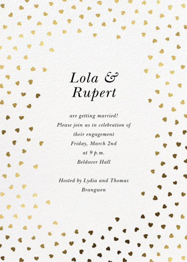 Hearts Of Mine - Engagement Party Invitation by kate spade new york