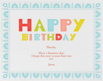 Tijuana Birthday - Sri Lanka - Birthday Card by Mr. Boddington's Studio