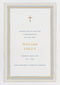 Our Baby's Big Day - Confirmation Invitation by Mr. Boddington's Studio