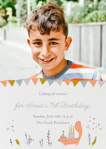 Forest Birthday Photo by Little Cube