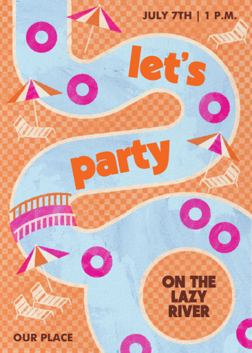 Summer Slide - Pool Party Invitation by Paperless Post