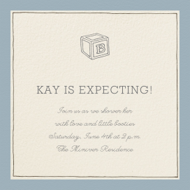 Drawn Seal Border - Baby Shower Invitation by Paperless Post