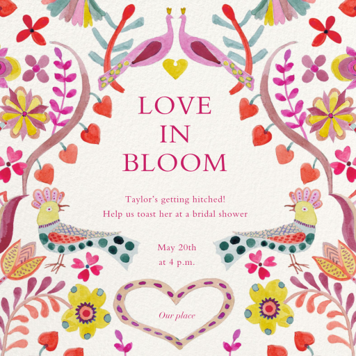 Lovebird Garden - Wedding Invitation by Liberty