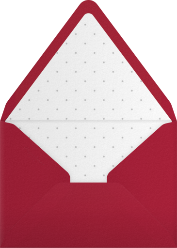 Village Holiday Card - Paper Source Envelope