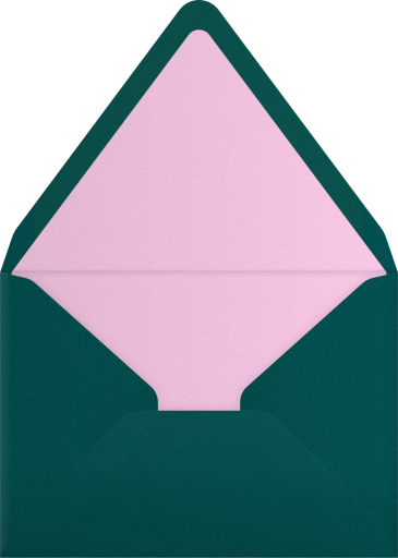 Mermaid Shell Birthday Invitation Envelope