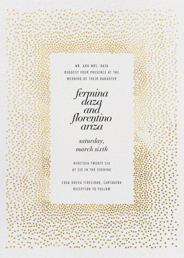 Jubilee II - Wedding Invitation by Kelly Wearstler