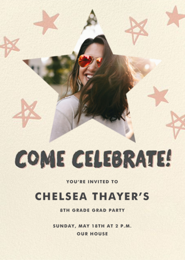 Reach for the Stars - Invite - Graduation Party Invitation by Hello!Lucky