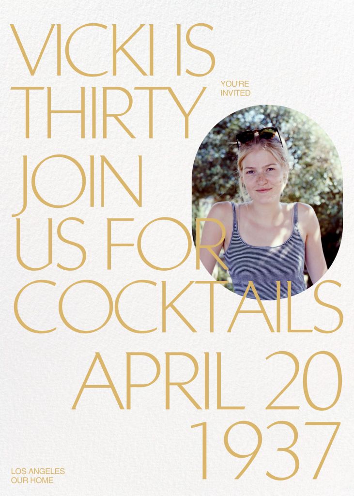 Captured Moment Birthday Invitation Send online