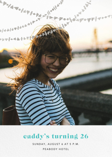 Streamer Shapes (Inset) - Birthday Invitation by Paperless Post