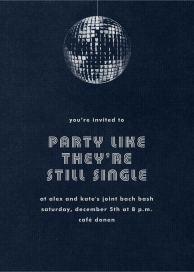 Disco - Bachelor/Bachelorette Party Invitation by Paperless Post