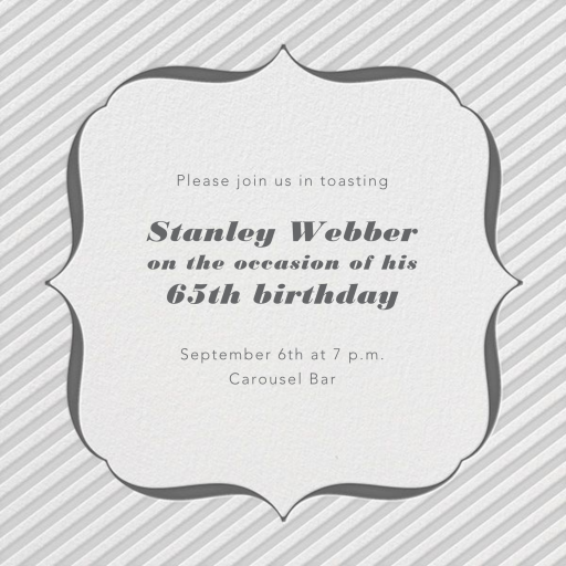 Circus Stripe - Birthday Invitation by Paperless Post
