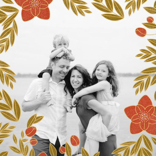 Hellebore Border (Photo) - Holiday Card by Paperless Post