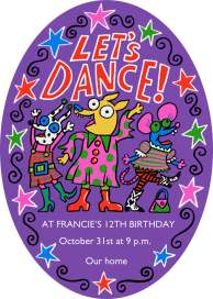 Dance Off - Birthday Invitation by Gentle Thrills