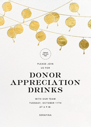 Golden String Lanterns - Business Event Invitation by Paperless Post