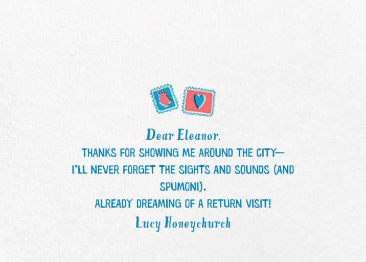 Fan Mail - Thank You Card by Hello!Lucky - Back